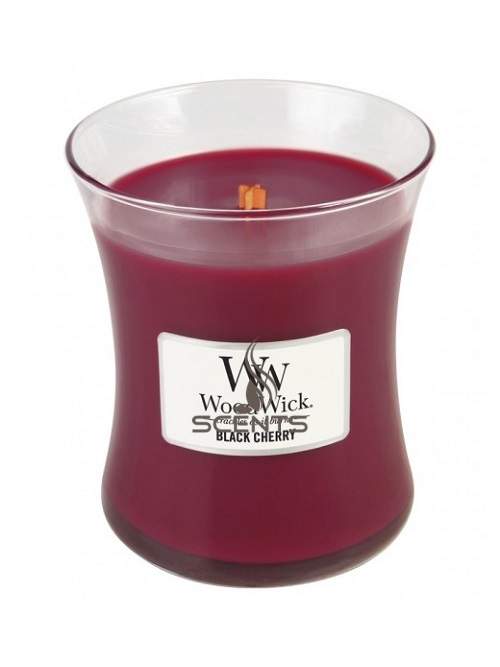 Woodwick Black Cherry ароматична свічка Черешня Medium